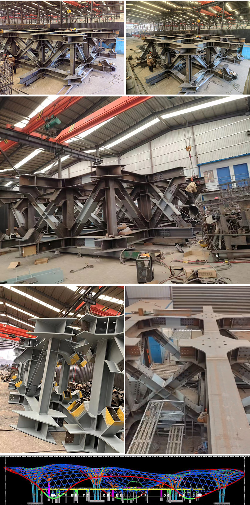 三峡恒基能脉瓜州70万千瓦“光热储能+”东吸热塔碌曲钢结构项目